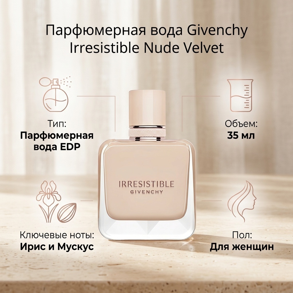 GIVENCHY Nude Velvet парфюмерная вода EDP 35 мл, для женщин