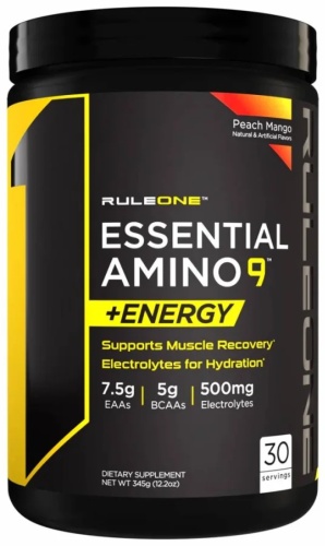 Аминокислотный комплекс Rule 1 Essential Amino 9 + Energy персик, манго 345 г
