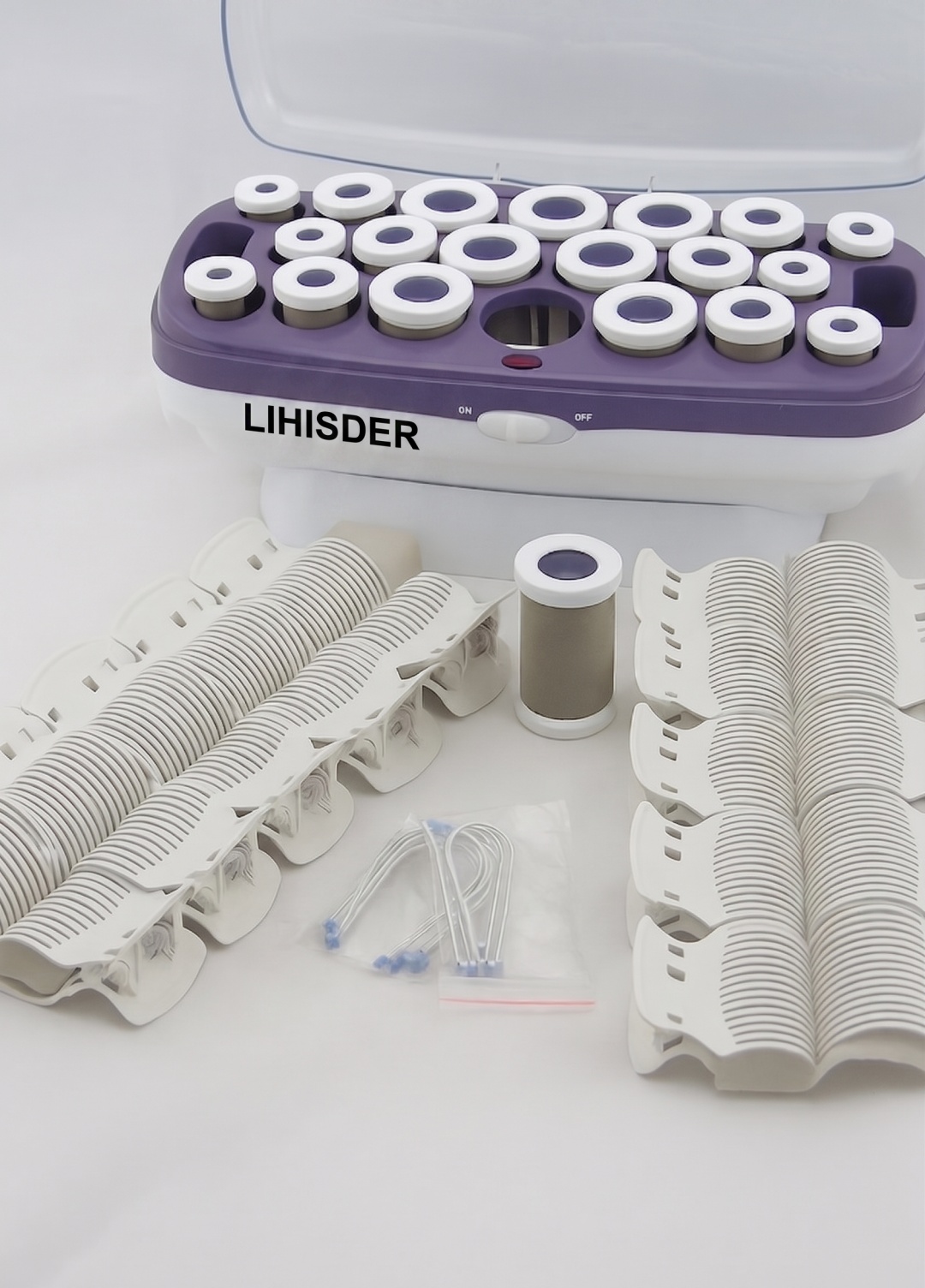 Электробигуди LIHISDER Dingxiu покрытие велюровое от 21 до 31 мм 20 шт