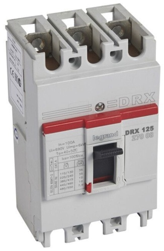 Legrand автоматический выключатель 3P 100 A, 10 кА, 400 В