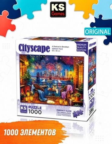 Ks Games Пазл Фестиваль в Бруклине, 1000 деталей классический 1000 деталей