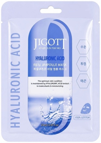 Маска для лица JIGOTT тканевая Hyaluronic Acid 1 шт