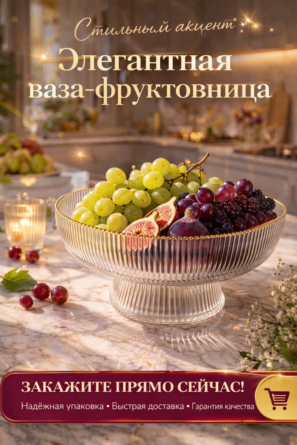 Фруктовница 932566111 круглая 1 шт