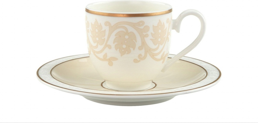 Кофейная пара Villeroy&Boch «IVOIRE», 100 мл, костяной фарфор, 2 шт.