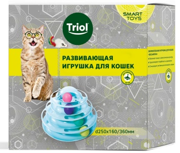 Triol игрушка развивающая для кошек Пирамида SMART TOYS /40326