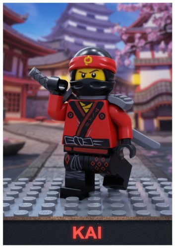 Конструктор SLtoys Конструктор Ninja фигурка Kai с мечами SL89112, деталей 11 шт