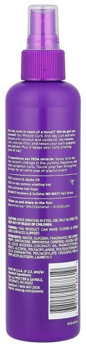 Aussie Miracle Curls, активатор локонов для 2-х дневных локонов с кокосом и маслом жожоба, 251 мл спрей средняя фиксация 251 мл