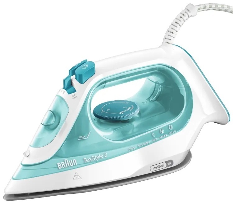 Утюг Braun Texstyle 3 SI3041GR белый, бирюзовый