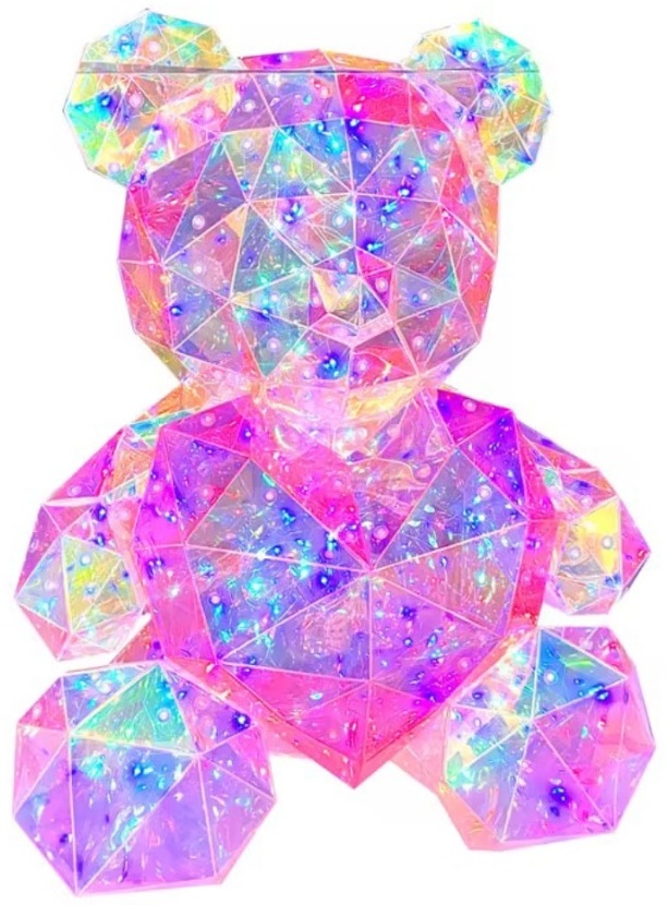 Ночник детский настольный Teddy bear, разноцветный