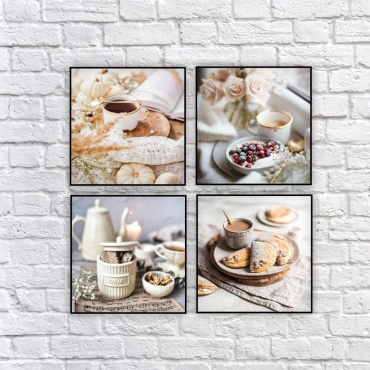 Модульная картина Art-Decor-KZ модульная картина Для кухни 21x21 см 21x21 см