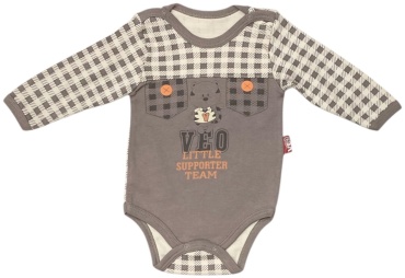 Боди Veo Baby коричневый, бежевый