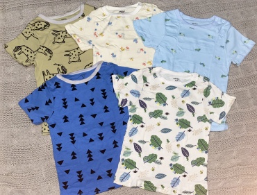 Футболка carters love синий, бежевый
