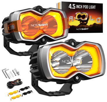 NOVSIGHT светодиодная фара A500-WL8-2S 30 Вт прямоугольная