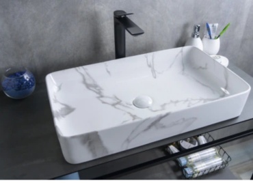 Раковина GID-ceramic Mnc396C накладная прямоугольная 60х34 см, керамика