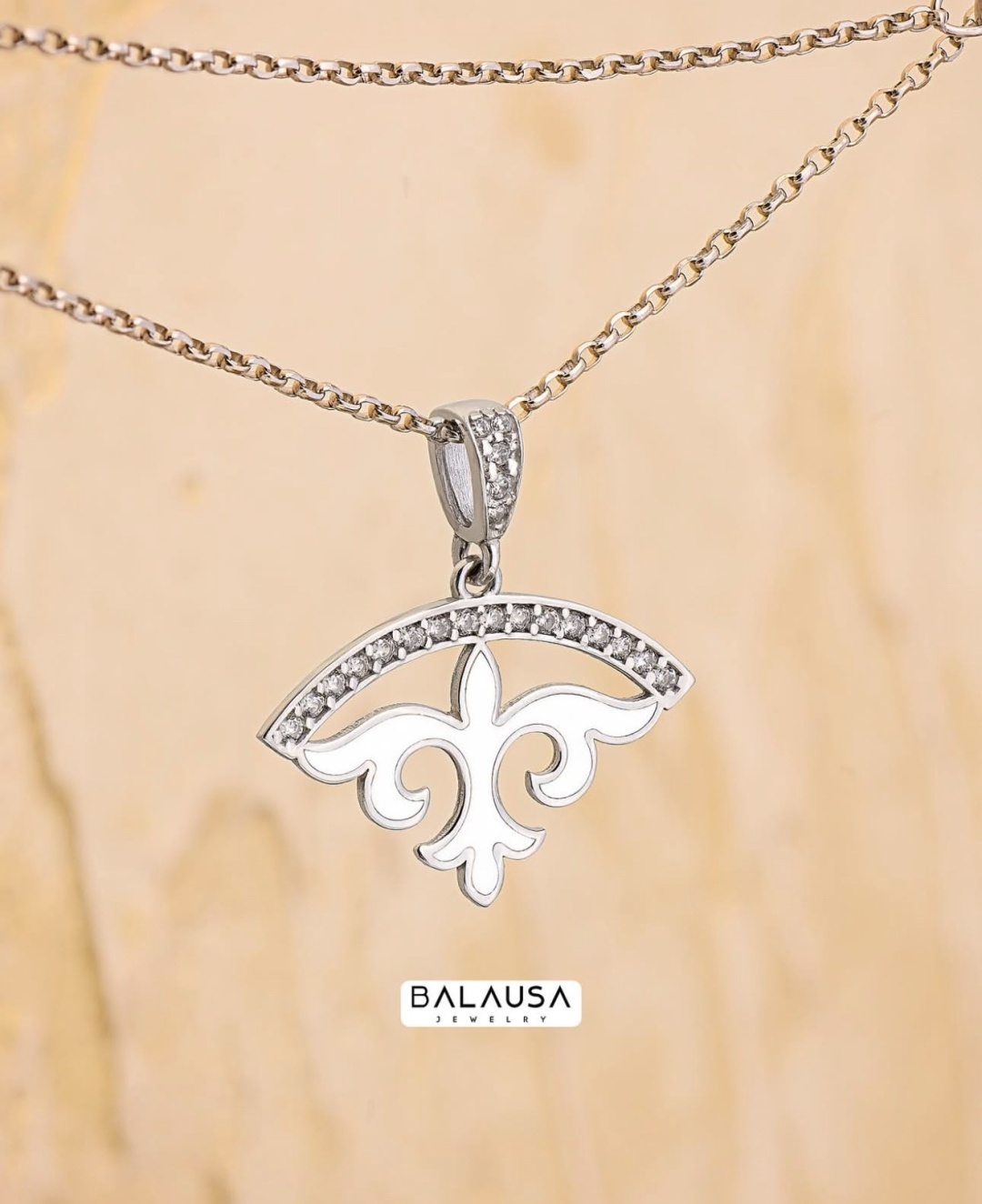 Balausa Jewelry E160 длина 64 см, вес 3.69 г серебро, плетение якорное