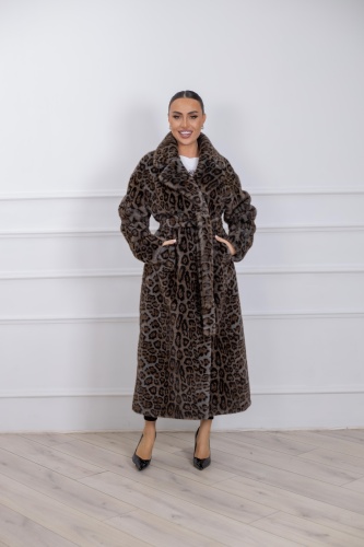 Шуба Granat.Furs черный, серый