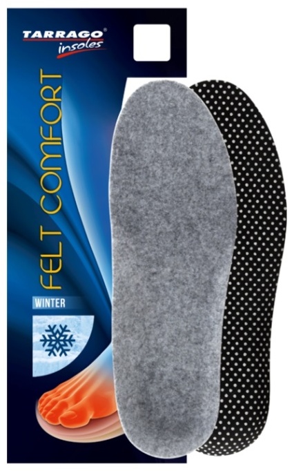 TARRAGO стельки Felt Comfort/IW1264 размер 35-36, 37, классические, для спортивной обуви, для рабочей обуви