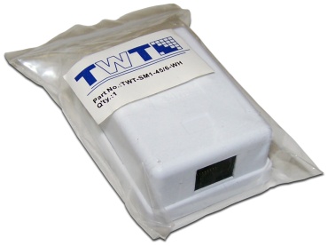 Компьютерная розетка (RJ45) Lanmaster TWT-SM1-45/6-WH, белый