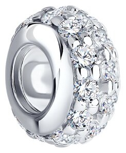 Шарм Zlato 478СР94031619С1 вес 2.05 г серебро, фианит