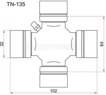 Toyo крестовина кардана TN-135
