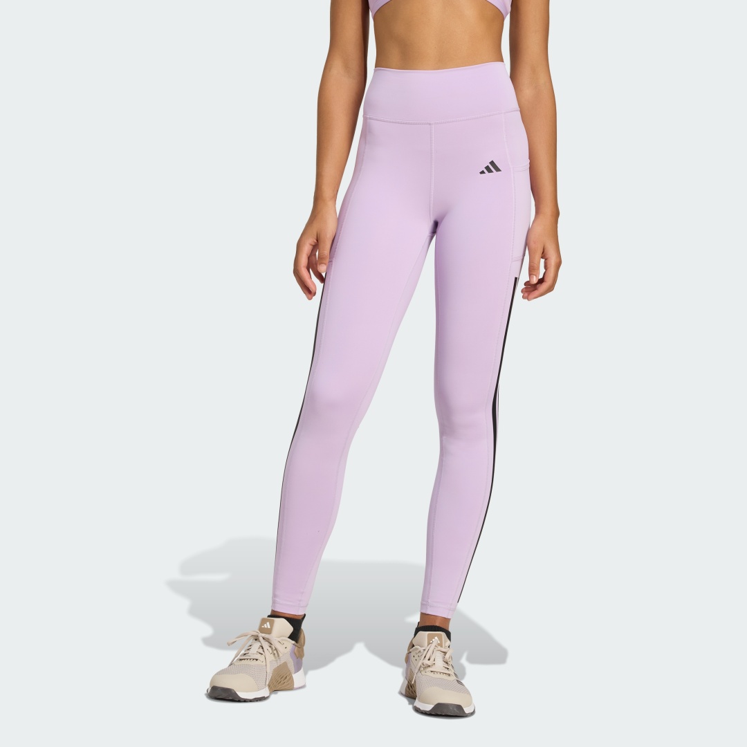 Леггинсы adidas фиолетовый