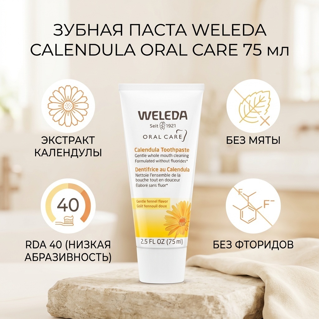 Weleda Зубная паста с календулой 75 мл