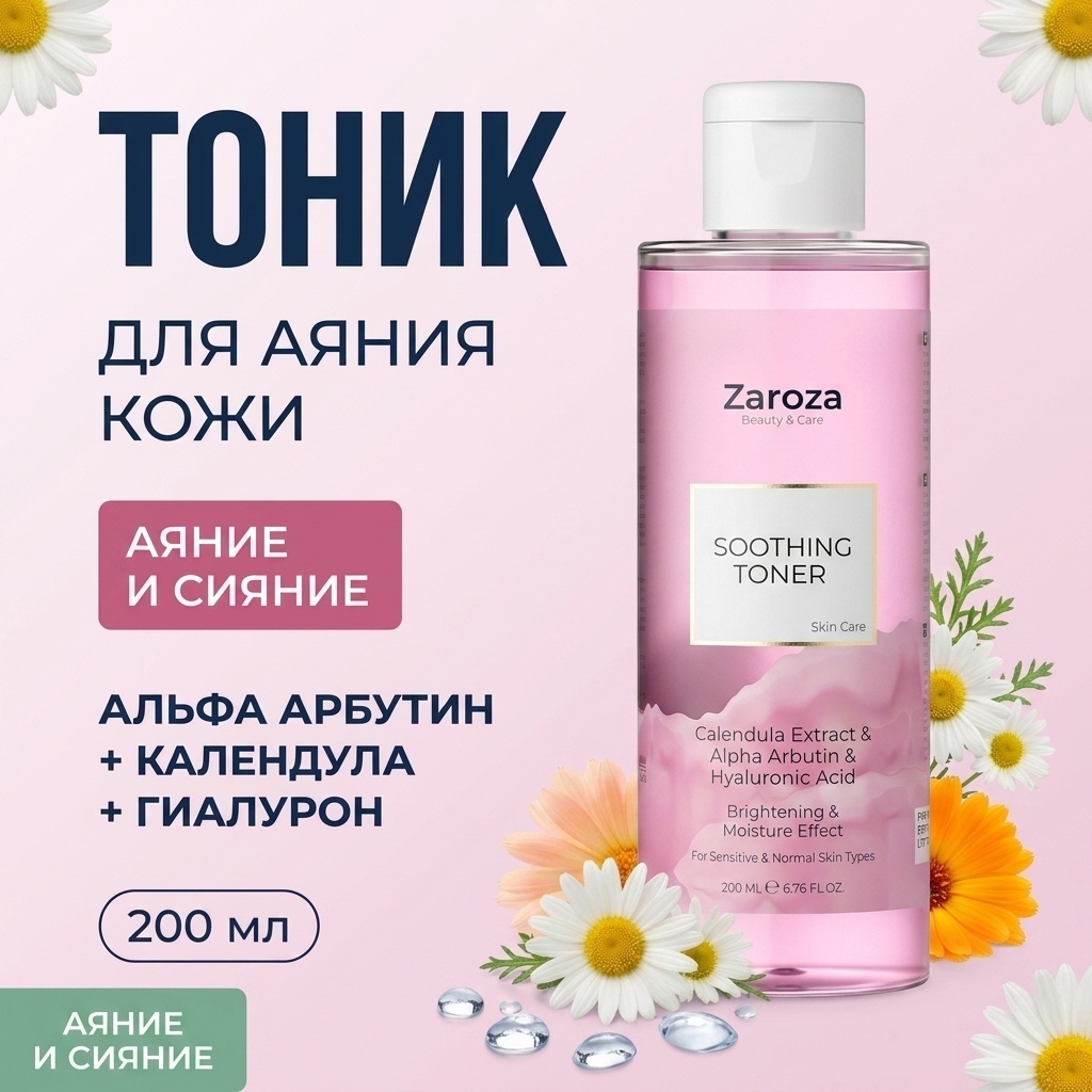 Zaroza тоник SOOTHING TONER 200 мл