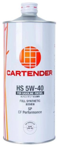 Синтетическое Cartender HS Performance 5W-40 1 л