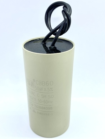 Конденсатор пусковой FUJI CBB60 (1+1WIRES) 50 mF 450 В, 1 шт.