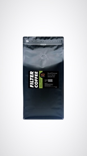 Кофе KREKER COFFEE ROASTERS Brazil\Vietnam 80/20 Medium FILTER молотый 1000 г