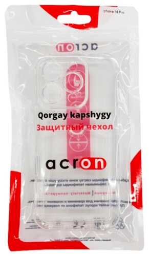 Чехол Acron для Apple iPhone 16 Pro прозрачный