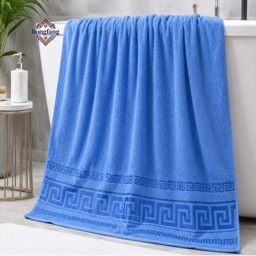 Полотенце HongFang 140x70 см, хлопок, полиэстер, 1 шт,