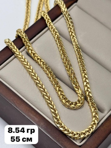 DARI GOLD 9383 длина 55 см, вес 8.54 г золото, плетение лисий хвост