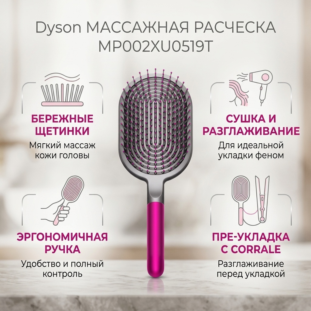 Dyson массажная расческа MP002XU0519T