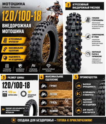 GUMMY Explorero 120/100 R18 73 K универсальная