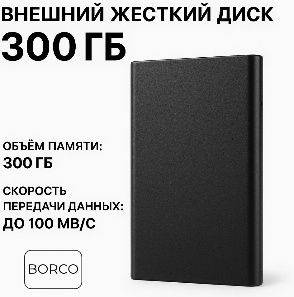 Внешний накопитель BORCO F800 300 Гб