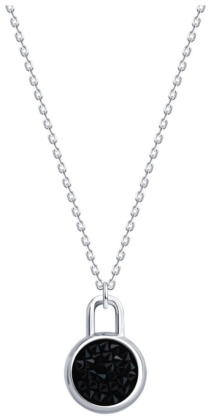Колье Diamant V52620 длина 40.45 см вес 3.39 г серебро, кристалл
