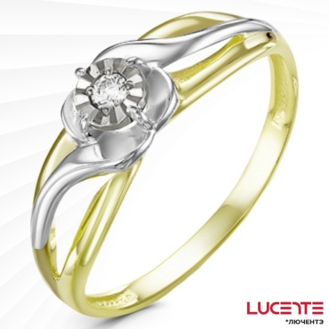 Lucente Бриллианты Якутии 1363803_5_5_1_18 размер 18 вес 1.57 г золото, бриллиант