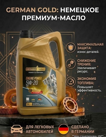 Синтетическое German Gold German Gold 5W-20 5 л