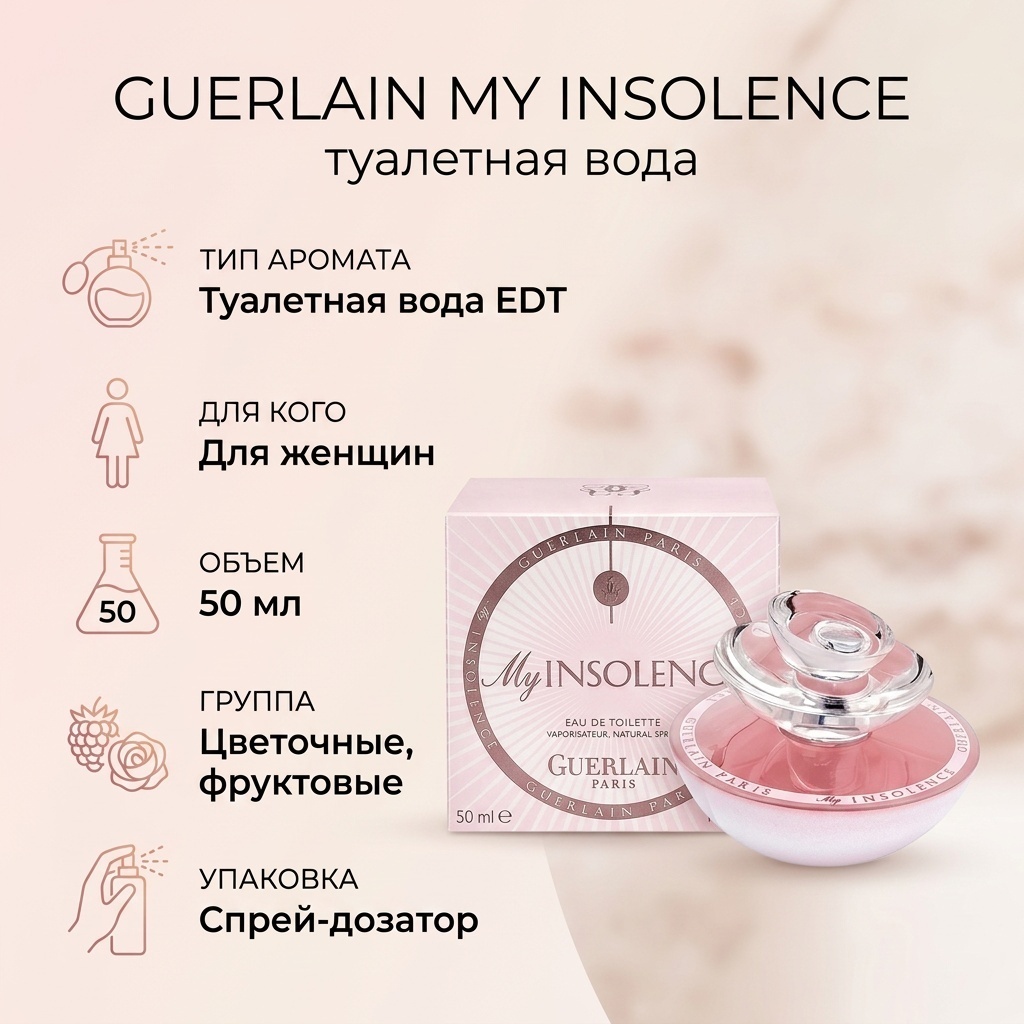 Guerlain My Insolence туалетная вода EDT 50 мл, для женщин