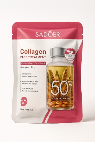 Маска для лица SADOER тканевая Collagen 1 шт