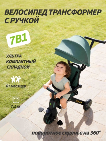 Трёхколёсный велосипед Fani SLZ888 зеленый