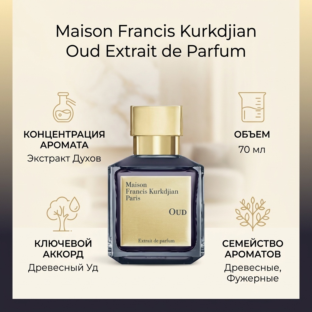 Maison Francis Kurkdjian Oud экстракт духов Extrait de Parfum 70 мл, унисекс