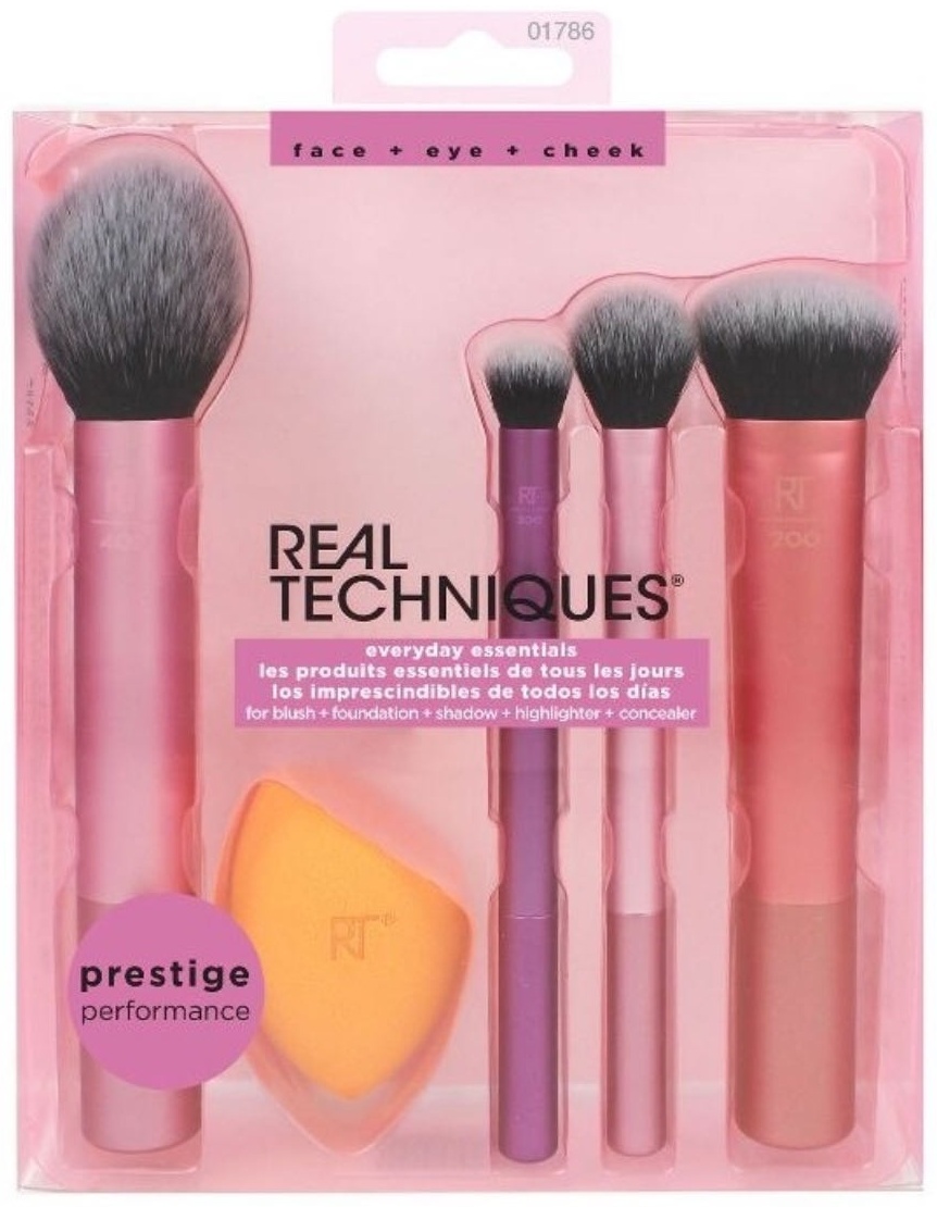 REAL TECHNIQUES Everyday Essentials набор кистей 4 шт