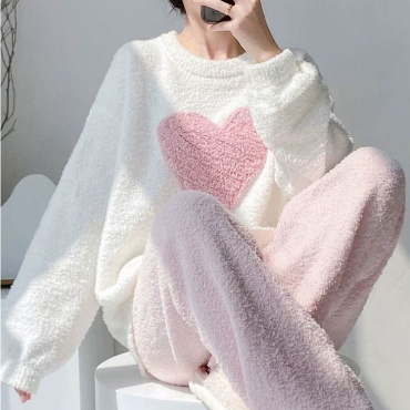 Костюм повседневный TR trendy белый, розовый