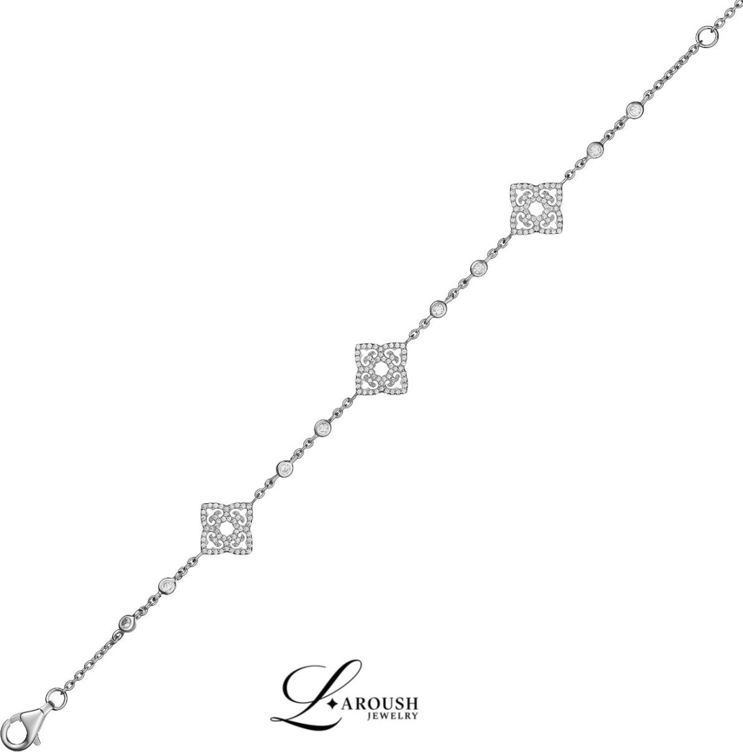 Laroush Jewelry BC00987SSPR000 длина 25 см, вес 5.1 г серебро, плетение якорное