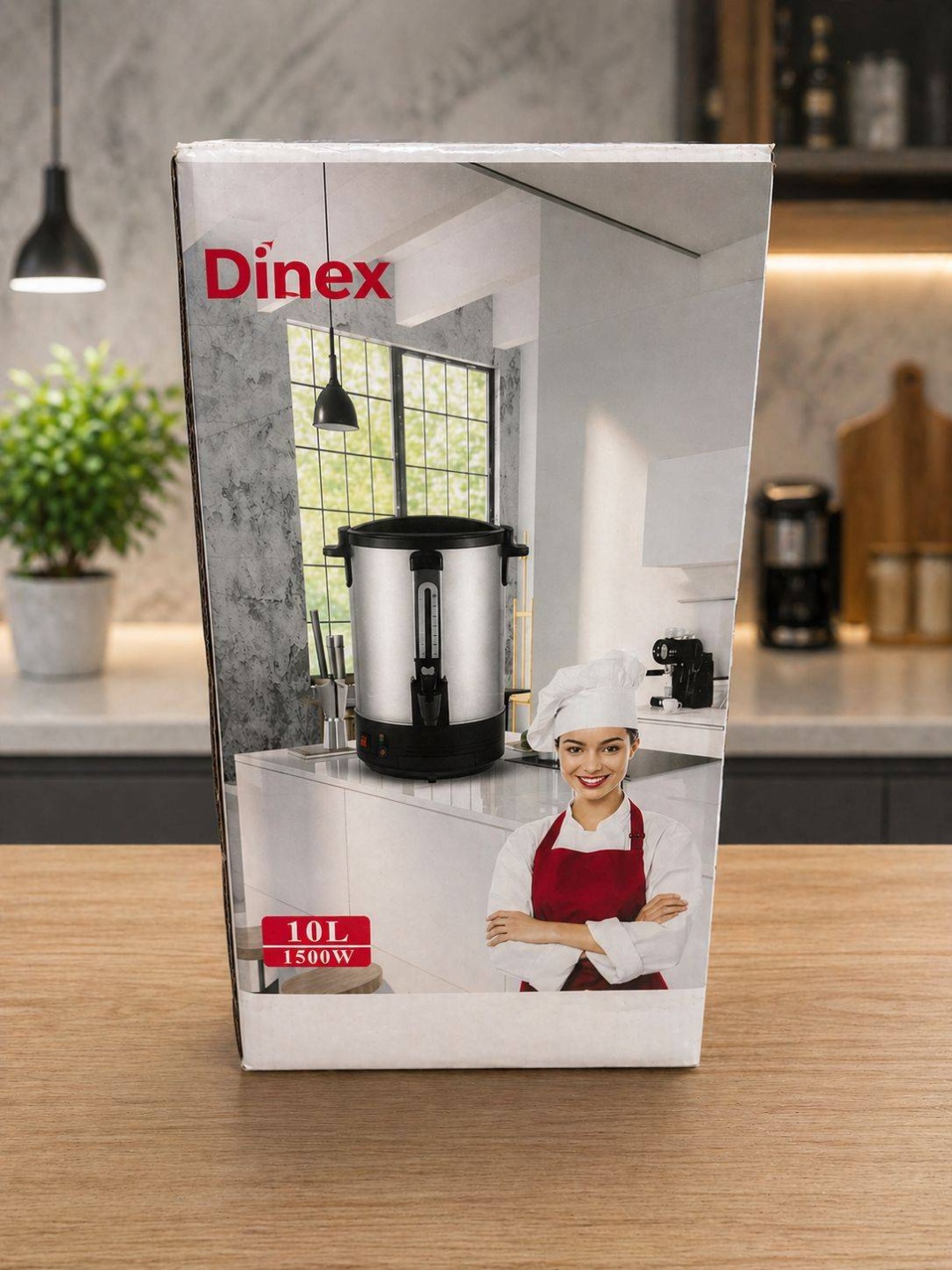 DINEX самовар Dinex 10 10 л, нержавеющая сталь