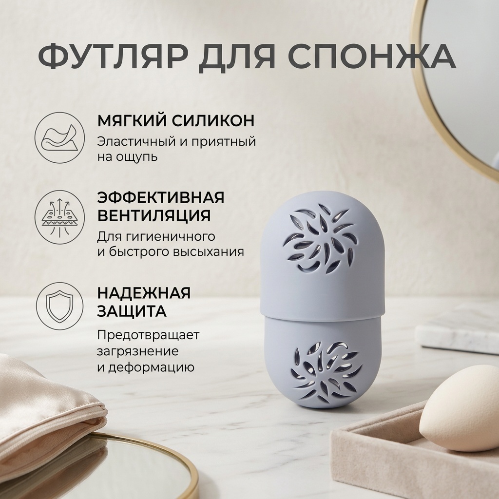 Футляр для спонжа силикон