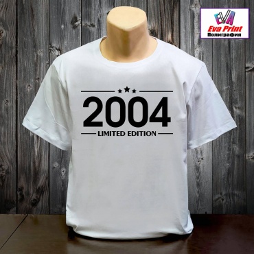 Футболка Eva Print Limited edition 2004. белый