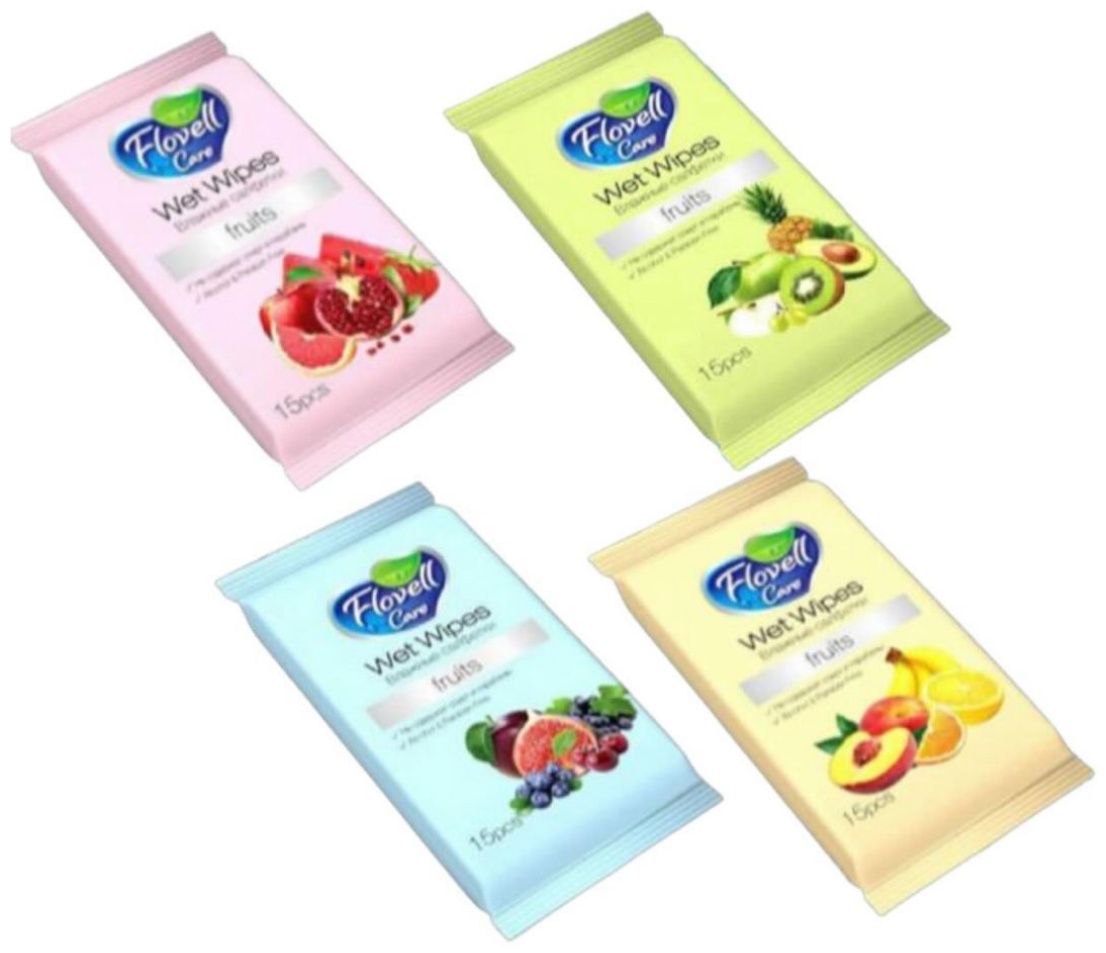 Влажные салфетки Flovell Care Flovell 4 шт